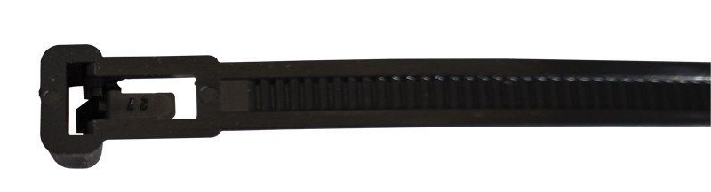 Odvezljiva vezica 200x7.5 mm črna PA6.6