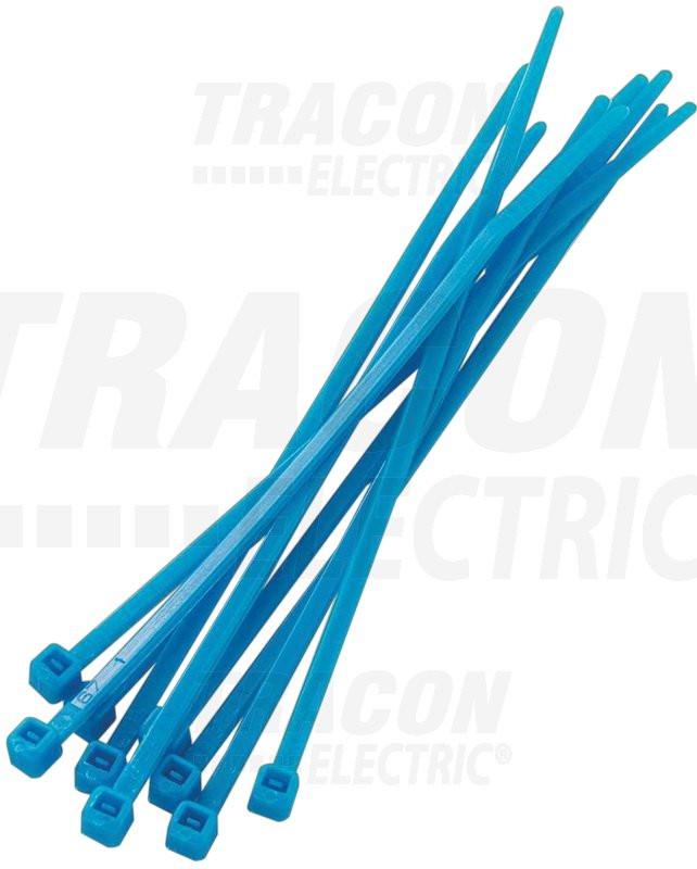 Klasična kabelska vezica, modra 200 × 4.8mm, D=3-50mm, PA6.6
