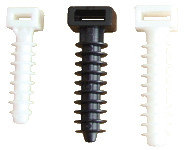Udarni zamašek za spenjanje kablov, d=6 mm, črn