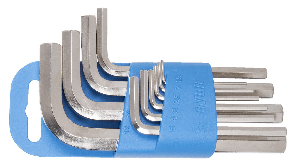 Ključi inbus na pvc obešalu UNIOR 220/3PH, 1,5-10mm/9kos