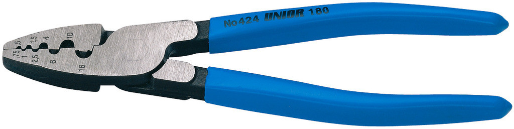 Klešče za kabelske kontakte UNIOR 424/4P, 140mm (0,5-2,5mm2)