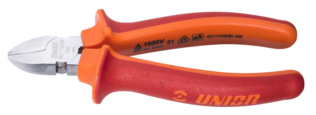 Klešče ščipalne stranske vde UNIOR 461/1VDEBI, 160mm