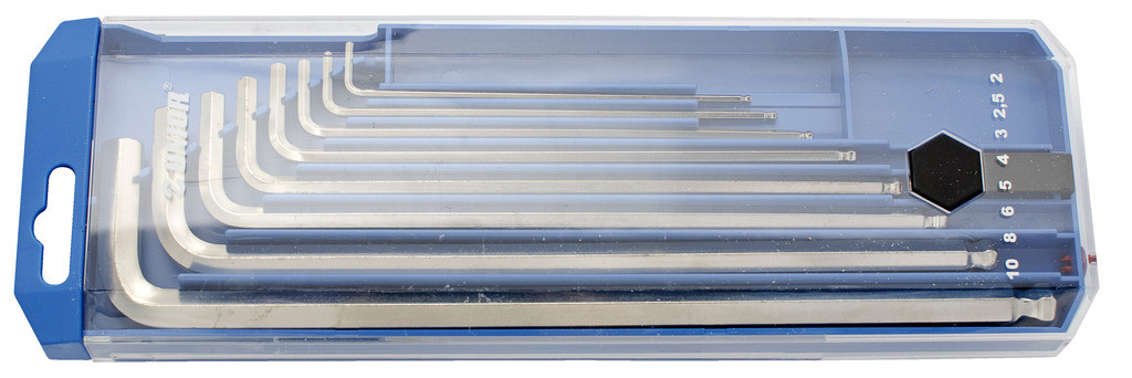 Ključi inbus dolgi v pvc škatli kot. Vij UNIOR 220/3SLPB2, 2-10mm/8kos