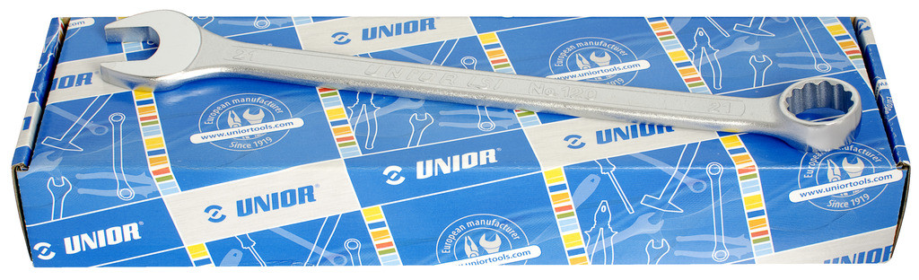 Ključi viličasto obročni v kartonu UNIOR 120/1CB, 10-30mm/12kos