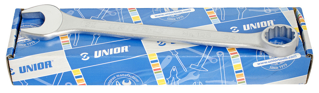 Ključi viličasto obročni kratki v kar. UNIOR 125/1CB, 10-30mm/12kos