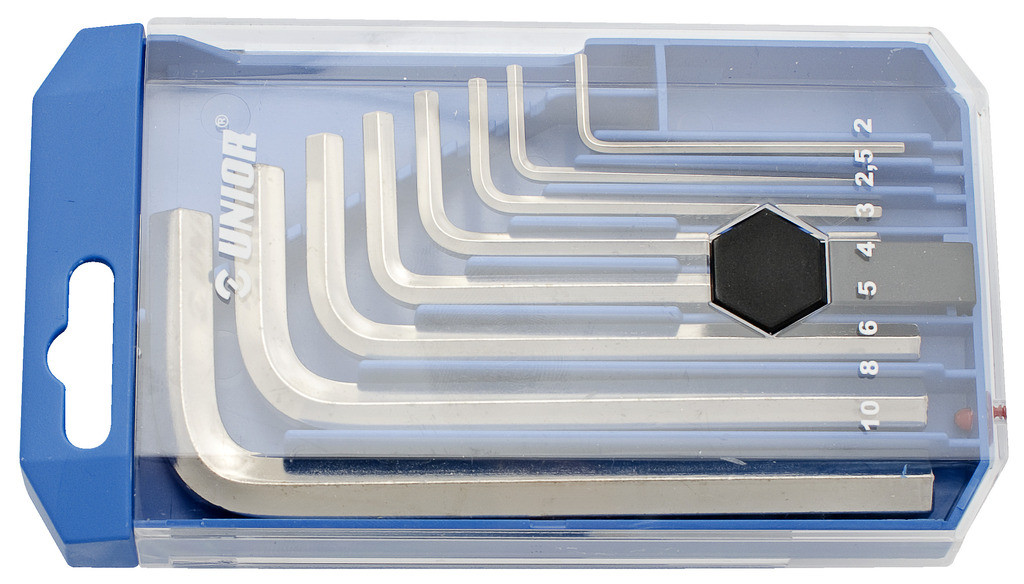 Ključi inbus v pvc škatli UNIOR 220/3PB1, 5/64"-3/8"/8kos