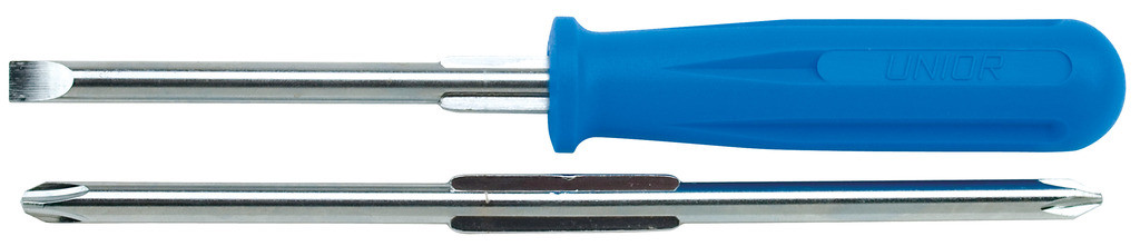Izvijač ploščato križni ph UNIOR 636A, 2 dvostranski klinji, PH2/PH3 in 0,8X4,0/1,2X7,0mm