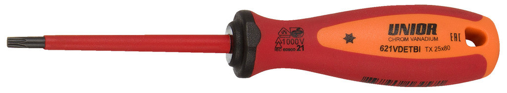 Izvijač torx vde tbi UNIOR 621VDETBI, TX 15x80mm