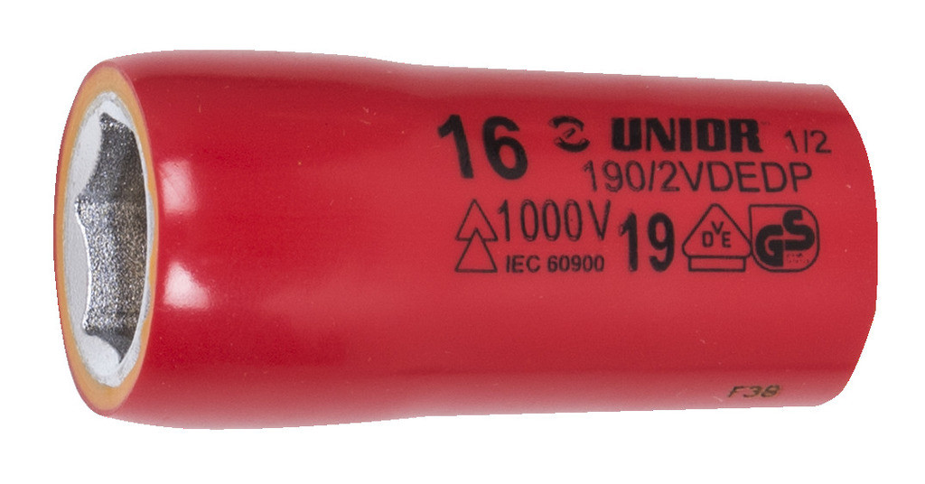 Ključ nasadni 1/2" 6 kotni UNIOR 190/2VDEDP, izoliran., 8mm
