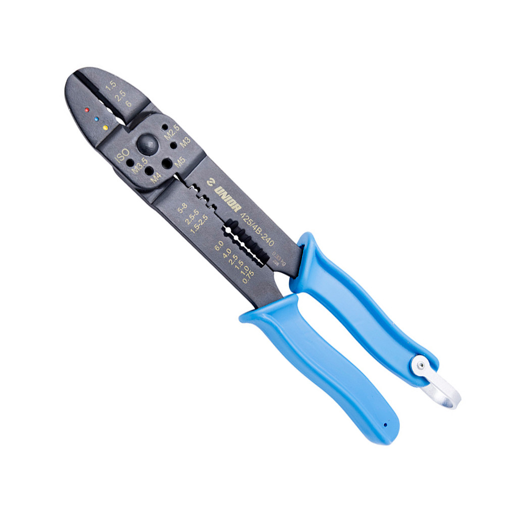 Klešče za kabelske kontakte UNIOR 425/4B-H, delo na višini, 240mm (1,5-6mm2)