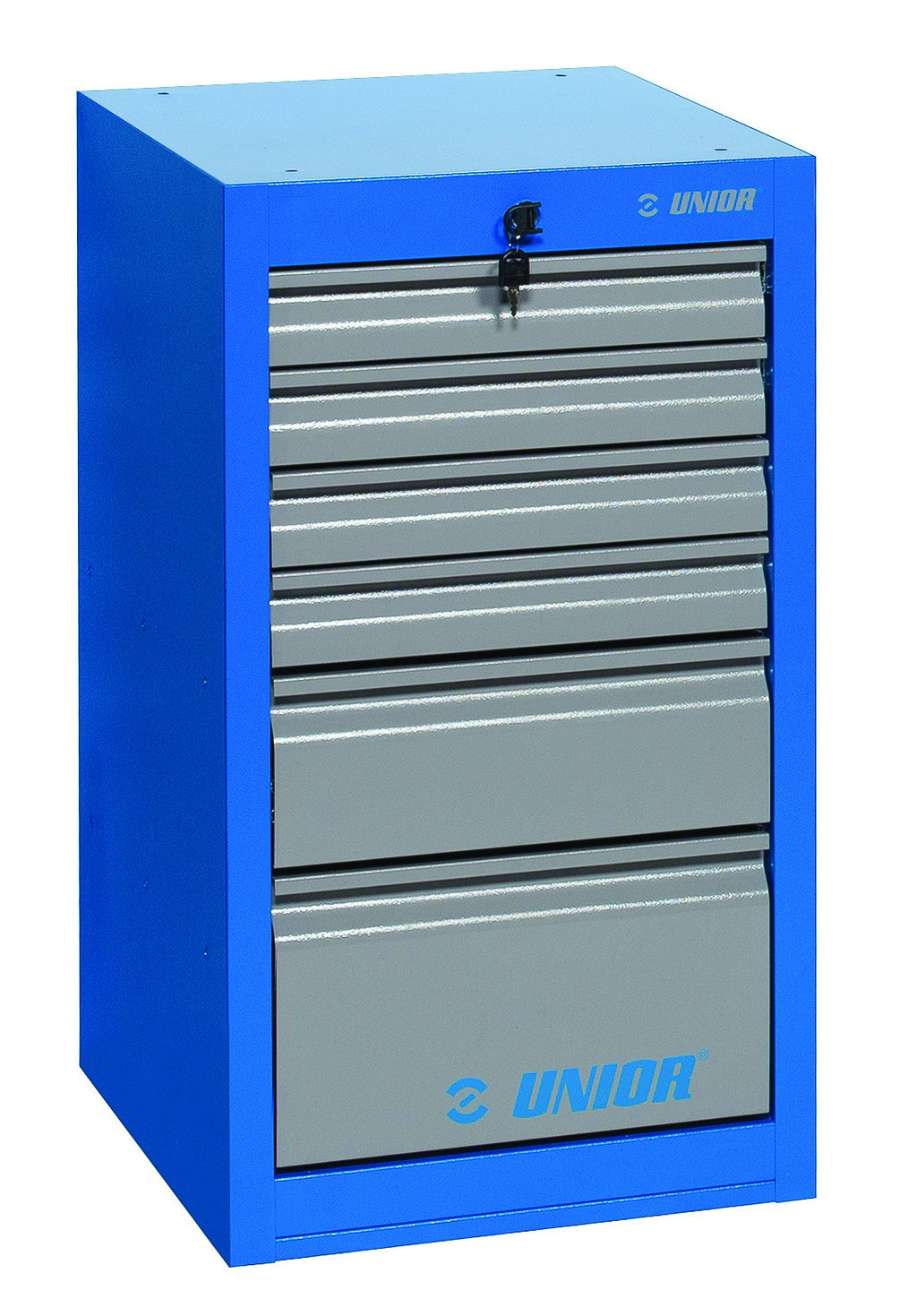 Predalnik ozki 6 predalov UNIOR 990ND6LC100, 475x650x870mm