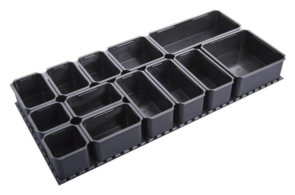 Posodice plastične s podlago UNIOR SET.PB.990HPBMOD, 13 posodic, 1 podloga