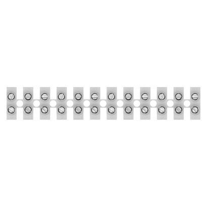Vrstna sponka 12×6mm bela 1 kos