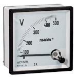 Analogni voltmeter za izmenično napetost, 48×48mm, 250V AC