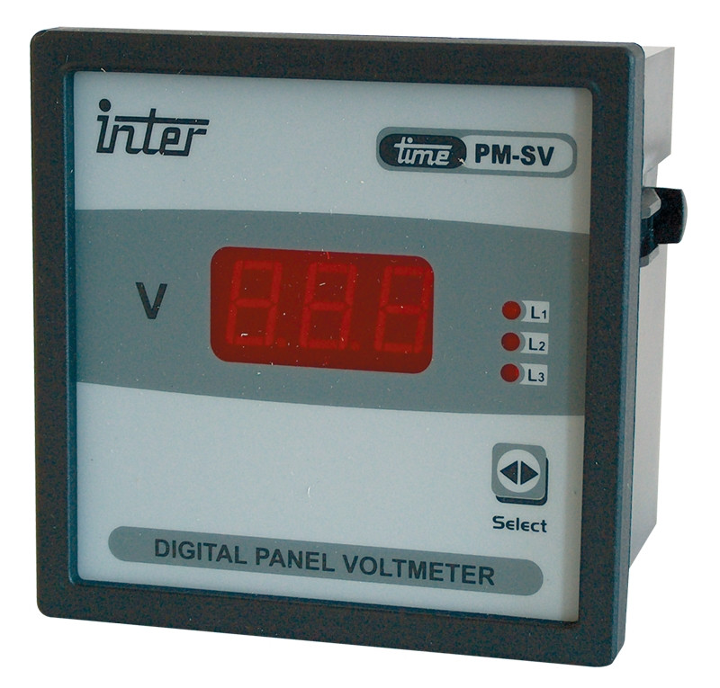 Direktni digitalni voltmeter 0-500 V AC, 72x72 mm, 3F