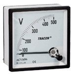 Analogni voltmeter za izmenično napetost, 96×96mm, 120V AC
