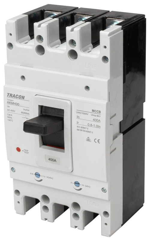 Kompaktni odklopnik 3P,400A,Ir=(0,8-1,0)In,400/415V, 50/60Hz, Icu=50kA, Ics=35kA