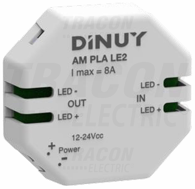 Ojačevalni modul signala za LED trakove 12-48 VDC, max. 8 A