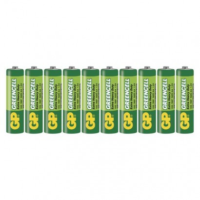 Baterija GP GREENCELL cink-kloridna R6 AA 10 folija