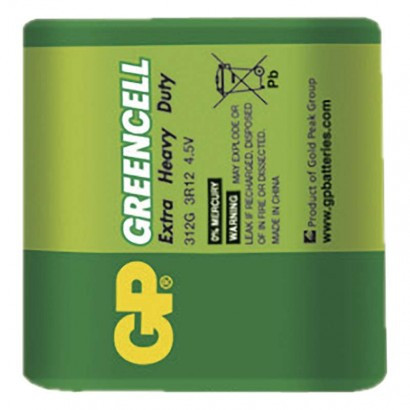 Baterija GP GREENCELL cink-kloridna 3R12 4,5V 1 folija