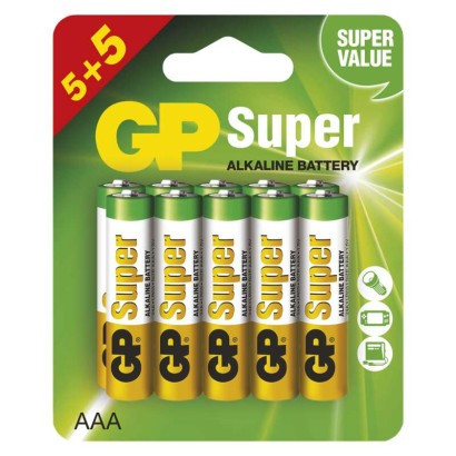Baterija GP Super LR03 (AAA) folija, 5+5 folija, display box