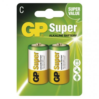 Baterija GP SUPER alkalna LR14 C 2 blister