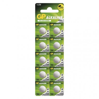 Baterija GP gumbna alkalna LR43 186F 10 blister