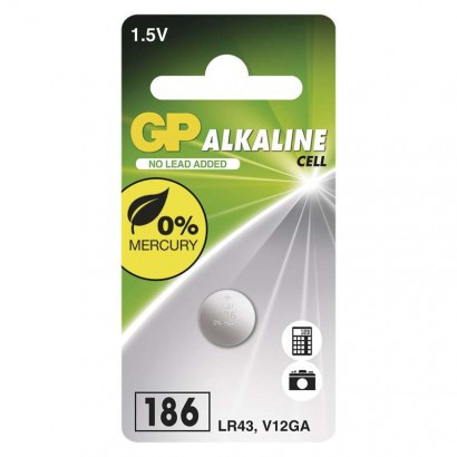 Baterija GP gumbna alkalna LR43 186F 1 blister