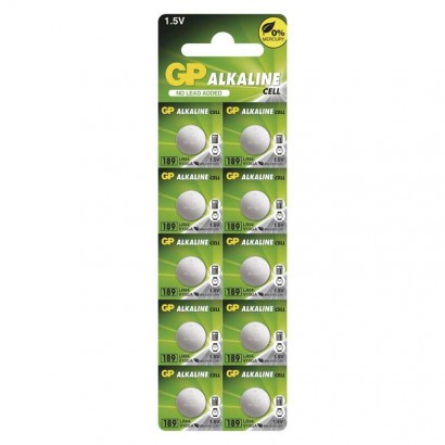 Baterija GP gumbna alkalna LR54 189F 10 blister