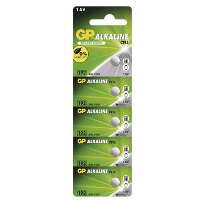 Baterija GP gumbna alkalna LR41 192F 5 blister