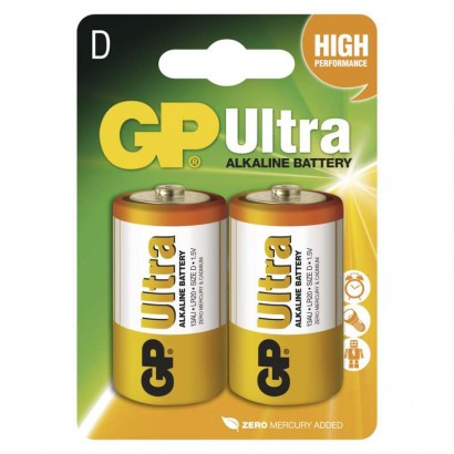 Baterija GP ULTRA alkalna LR20 D 2 blister