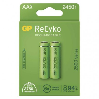 Polnilna baterija GP ReCyko 2500 mAh HR6 (AA) 2kos