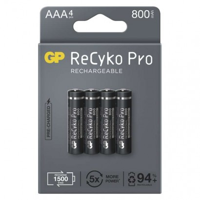 Polnilna baterija GP ReCyko Pro Professional HR03 (AAA) 4kos