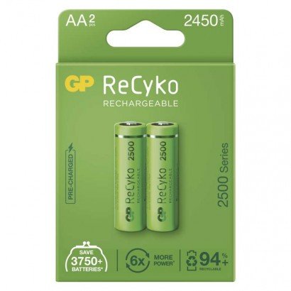 Polnilna baterija GP ReCyko 2500 mAh HR6 (AA) 2kos