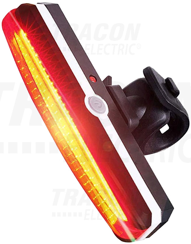 Akumulatorska LED svetilka za kolo, zadnja, rdeča 1,5 W, 3.7V 500 mAh, 100 lm, 2 h, IP65