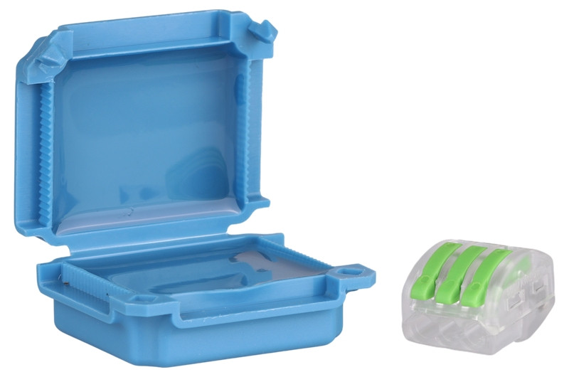 Vodoodporna plastična doza, modra 45x37x24mm, IPX8