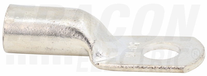 Neizolirani cevasti očesni kabelski čevelj, kosit. elektrolit. baker 50mm2, M10, (d1=10.8mm, d2=10.2mm)