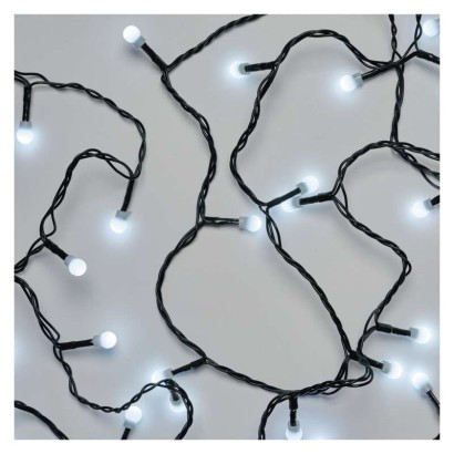 LED božična cherry veriga – kroglice, 8 m, zunanja in notranja, hladna bela, programi