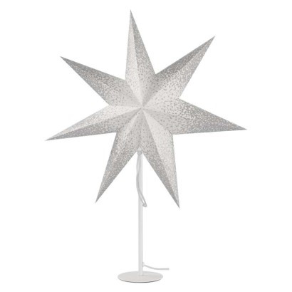 LED papirnata zvezda s stojalom, 45 cm, notranja