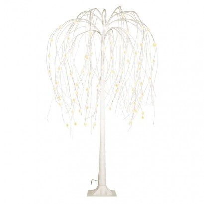 LED svetleča jelka, 120 cm, 3× AA, zunanja in notranja, topla bela