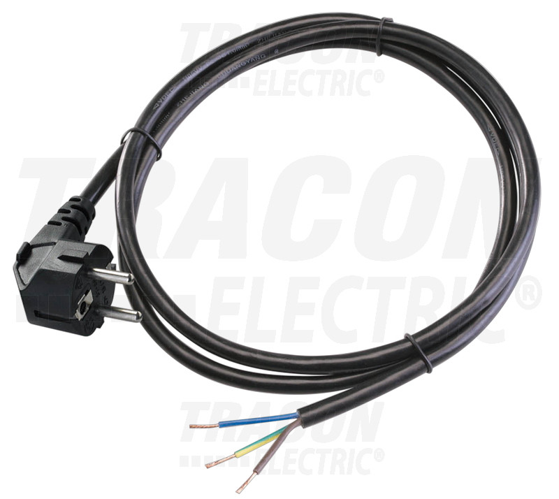 Napajalni kabel H05VV-F, 3×1,0mm2, 2m, IP20