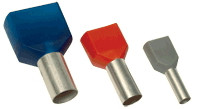 Votlica-dvojček 2x2,5mm2, L=10mm, modra