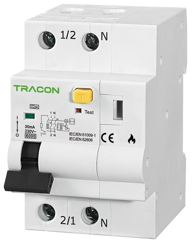 AFDD detektor okvare električnega loka, MCB, RCD C32A, 30 mA, 6kA, A