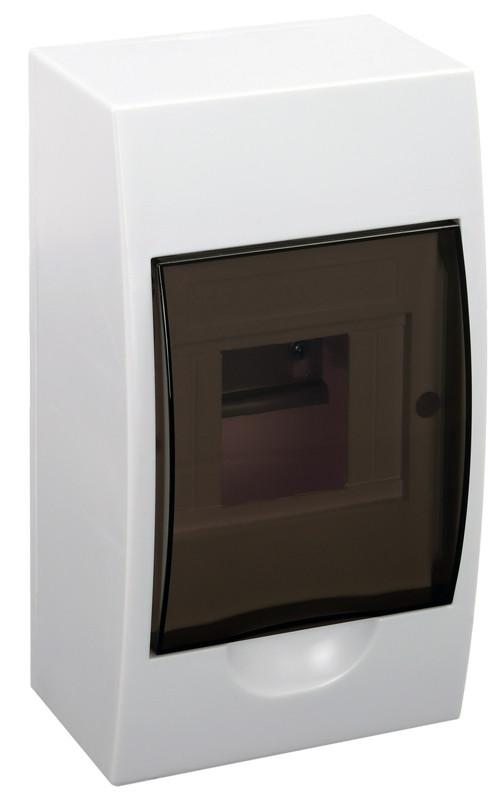 Omarica nadometna 1 vrsta/4 modul, siva vrata IP42