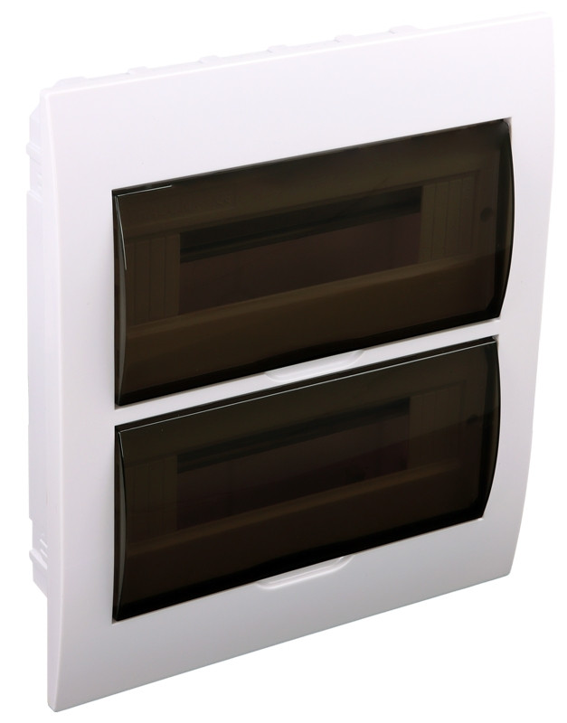 Omarica podometna 2 vrsta/12 modul, vrata sive barve IP42