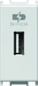 Polnilnik USB 5V 2,1A 1M PW