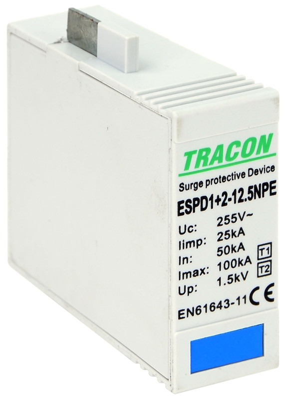Vložek AC prenapet. odvodnika tipa T1+T2, 12.5 NPE Uc:275V; Iimp:12,5kA; In:20/40kA; Imax:50kA; Up:1,3kV