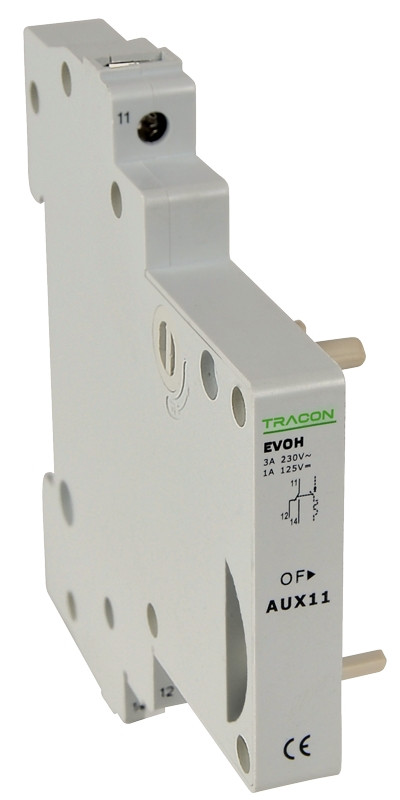 Pomožni kontakt za odklopnike tipa EVOH 230V, 50Hz, In:6A W=9mm; 0,5-4mm2