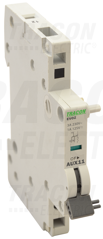 Pomožni kontakt za odklopnike tipa EVOH 230V, 50Hz, In:6A W=9mm; 0,5-4mm2