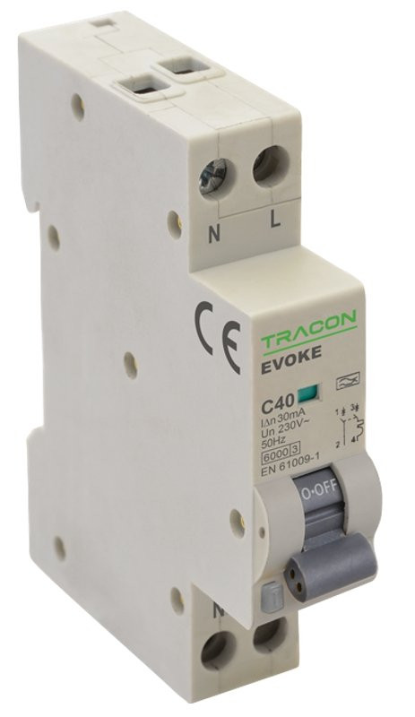 Kombinirano zaščitno stikalo, 2P-1modul, elektronsko, B B16, 30mA, 6kA, A